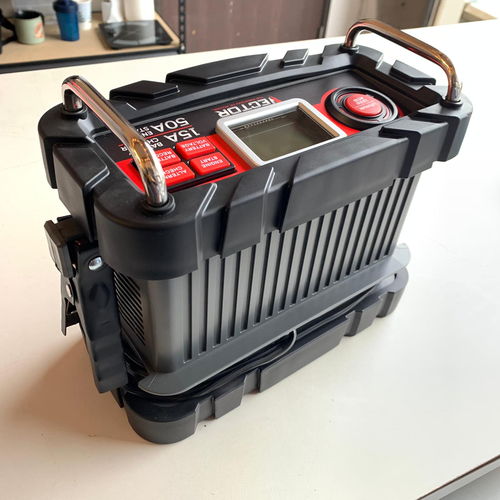 15 Amp Automatic 12V Battery Charger with 50 Amp Engine Start and Alternator Check (BC15BV) 15 Amp Automatic 12V Battery Charger with 50 Amp Engine Start and Alternator Check (BC15BV)